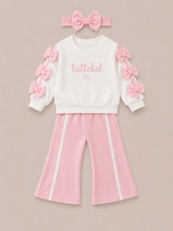 Tuttebel pak met strikjes - roze
