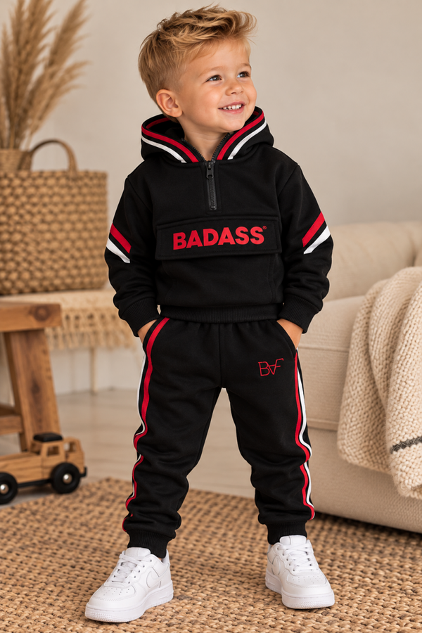 Huispak Badass - rood/wit