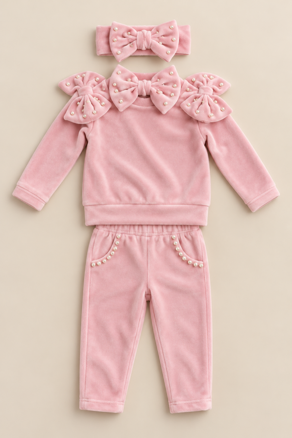 Velvet parels - roze