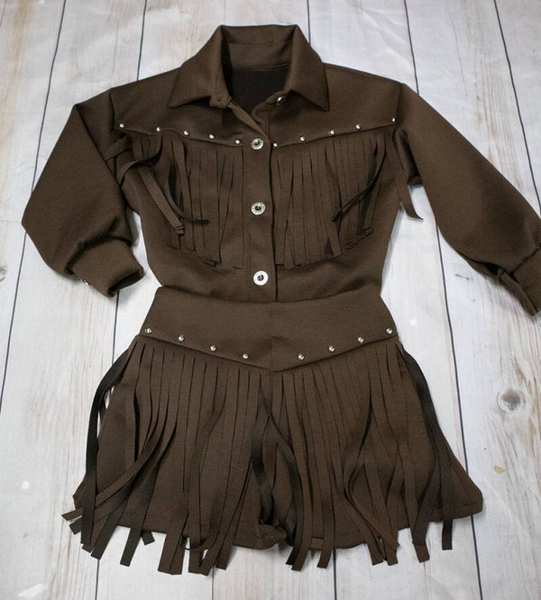 2-delige franjes set