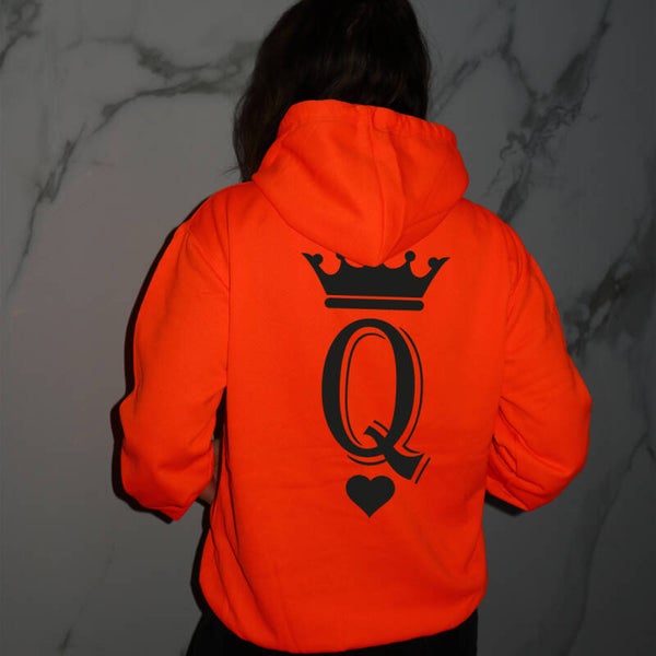 Electric oranje hoodie Q