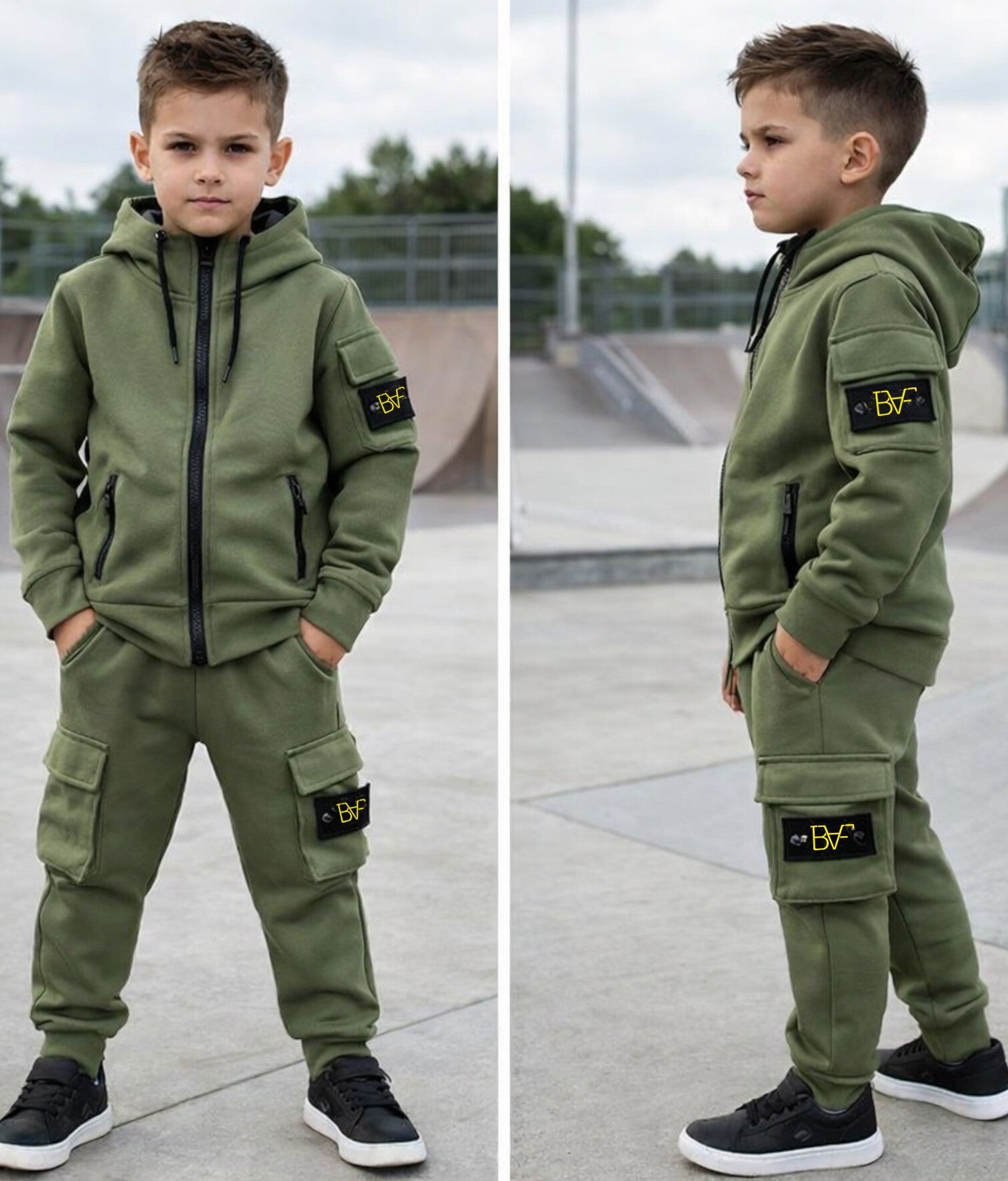 Joggingpak met zak / logo