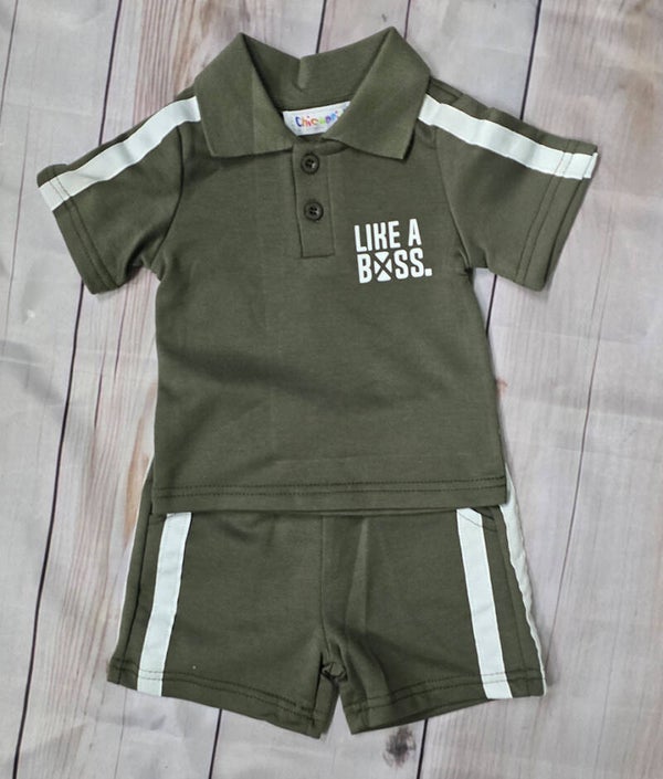 Polo set like a boss - army