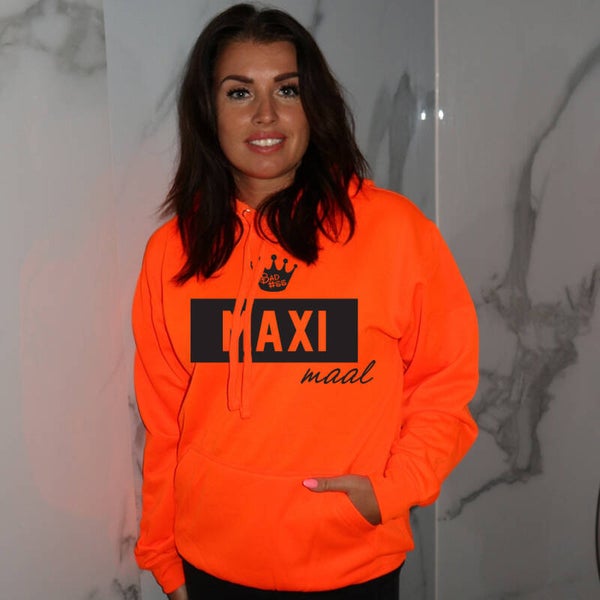 Electric oranje hoodie MAXI