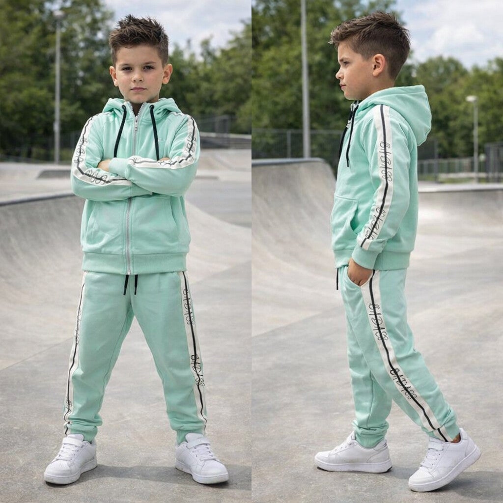 Joggingpak badass zijkant - mint