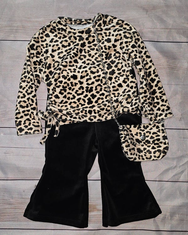 3-delige velvet set / panter