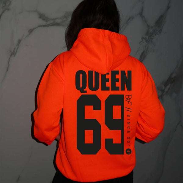 Electric oranje hoodie QUEEN69