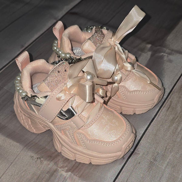 Schoenen Roze met parels