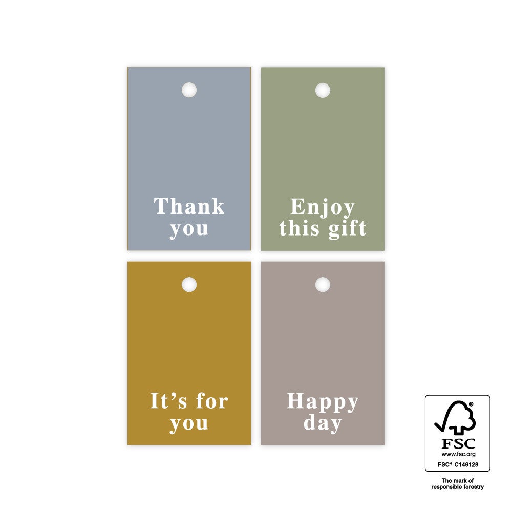 Label warm met tekst - keuzemenu