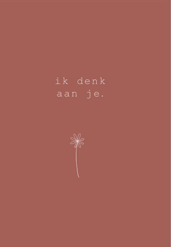 Wenskaart - Tante Jess' - Ik denk aan je