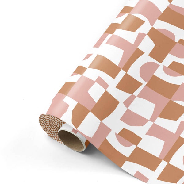 Cadeaupapier - Abstract roze