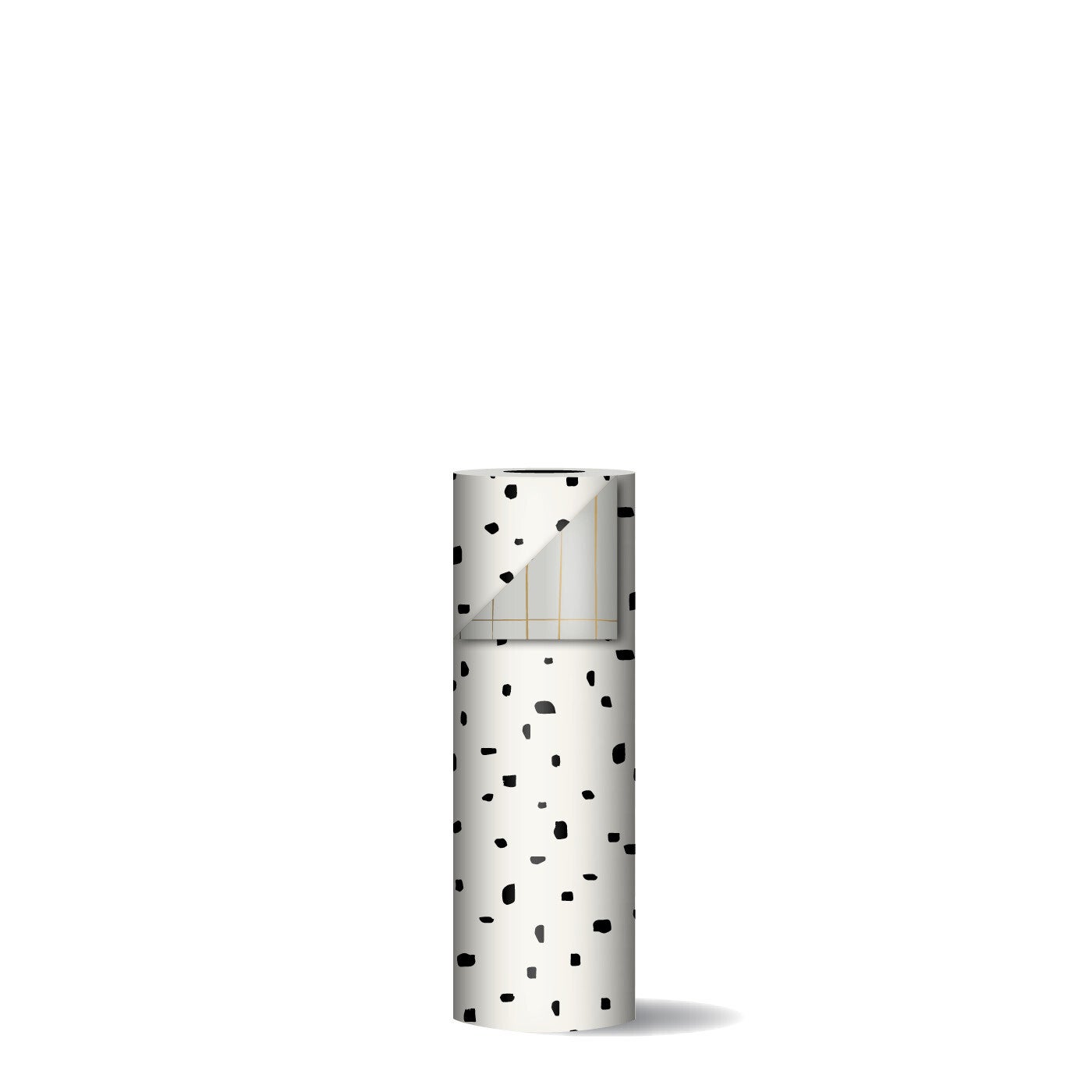 Cadeaupapier - Crème confetti / gestreept