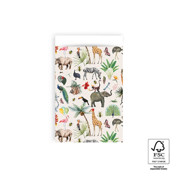 Cadeauzakje 12x19 - Jungledieren