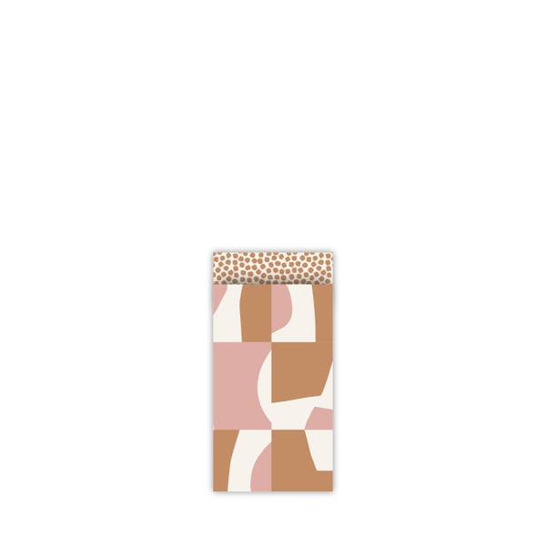 Cadeauzakje 7x13 - Abstract roze