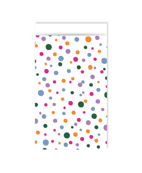 Cadeauzakje 7x13 - Confetti gekleurd