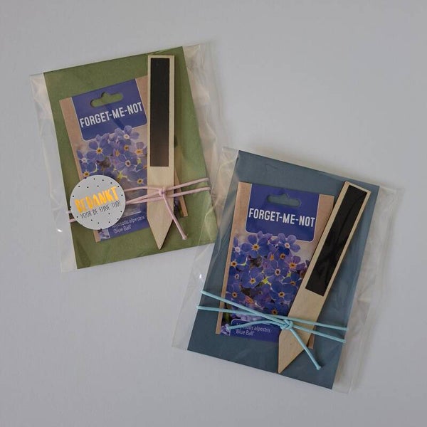 Cadeau - Kaart vergeet-me-nietjes