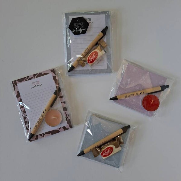 Cadeau - Notitieblok/memoblok juf/meester