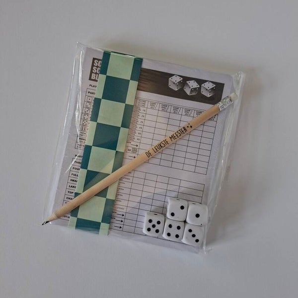 Cadeau - Spelletje Yathzee - Meester
