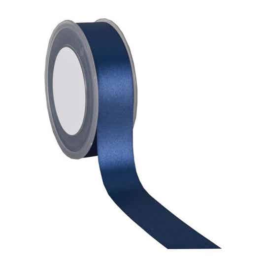 Satijnlint 25 mm - Donkerblauw