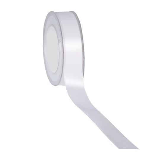 Satijnlint 25 mm - Wit