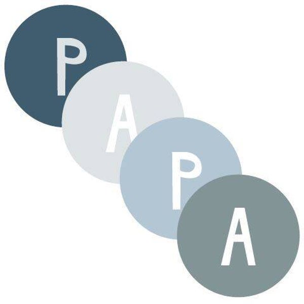 4 Stickers rond - P/A/P/A