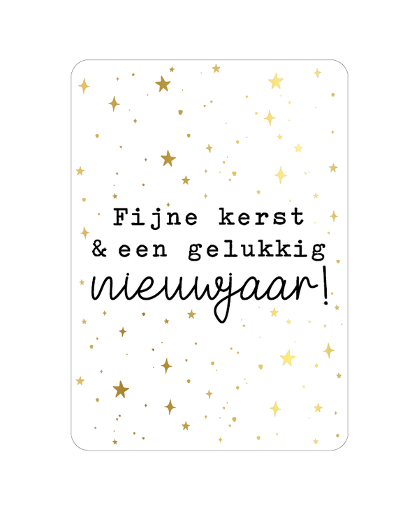 Wenskaart - Fijne kerst & een gelukkig nieuwjaar!