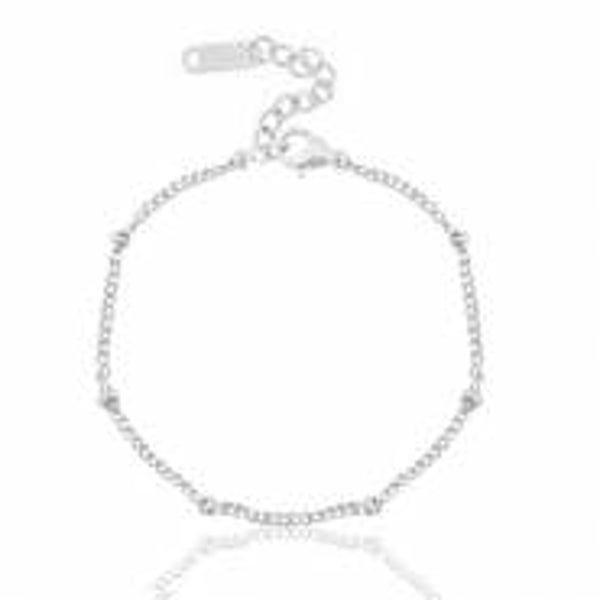 Armband - Balletjes zilver rvs