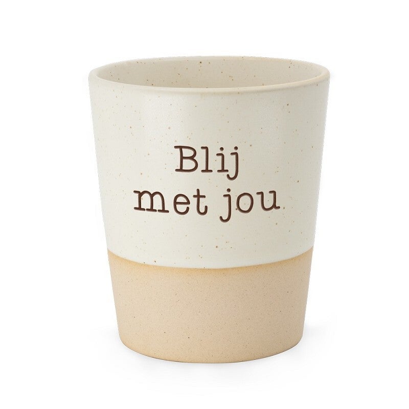 Mok keramiek - Blij met jou