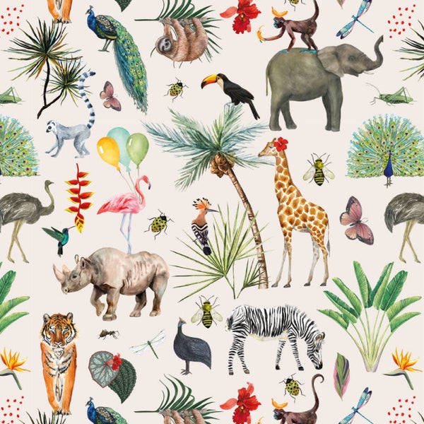 Cadeaupapier - Wilde dieren