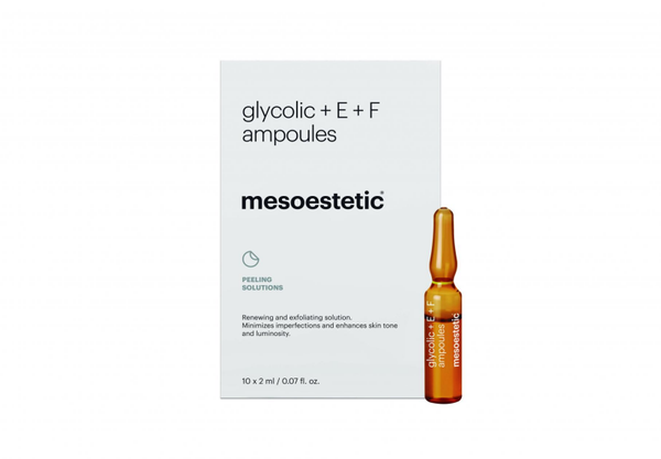 Next mesoestetic® glycolic + E + F ampoules