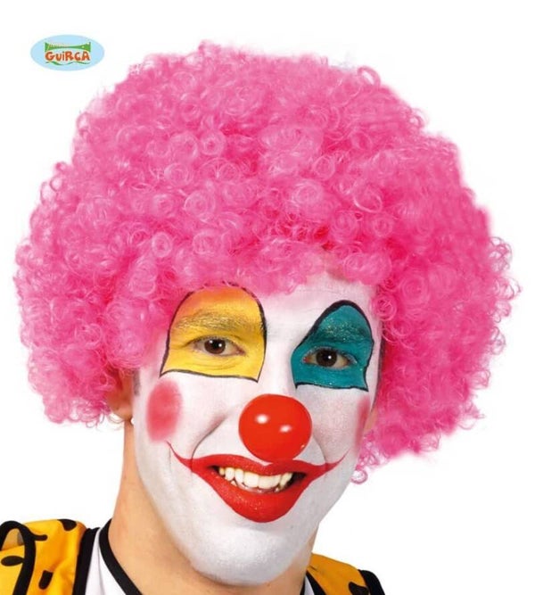 Parrucca da Clown Rosa