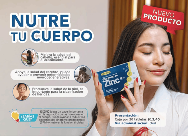 Gluconato de Zinc Tabletas