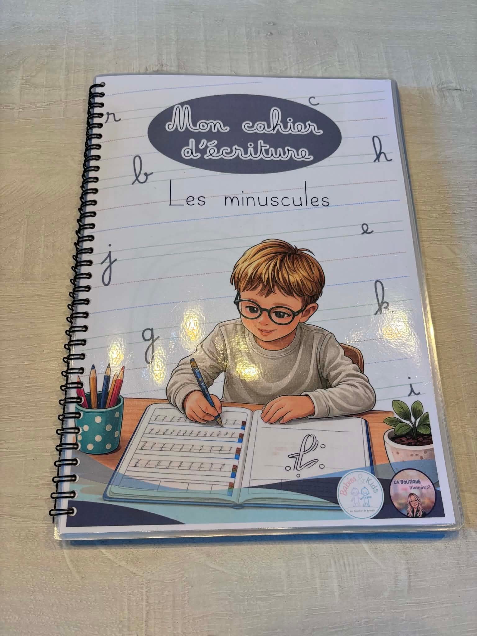 Mon cahier d'écriture plastifié (les minuscules)