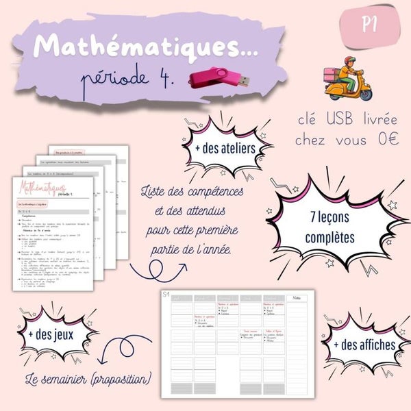 Mathématiques et français (période 4)