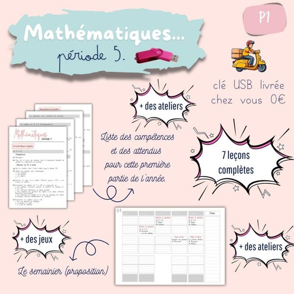 Mathématiques et français (période 5)