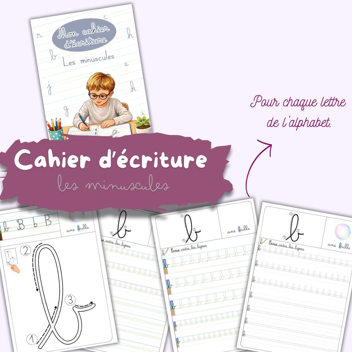 Mon cahier d'écriture (les minuscules)