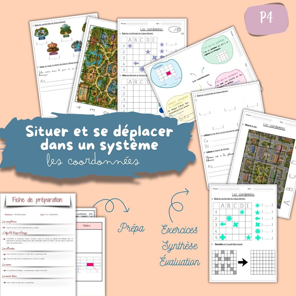 Les coordonnées P4