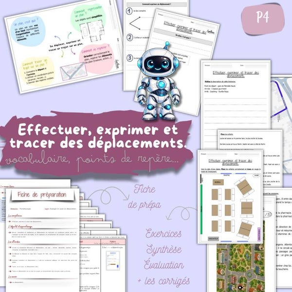 Effectuer, exprimer et tracer des déplacements.