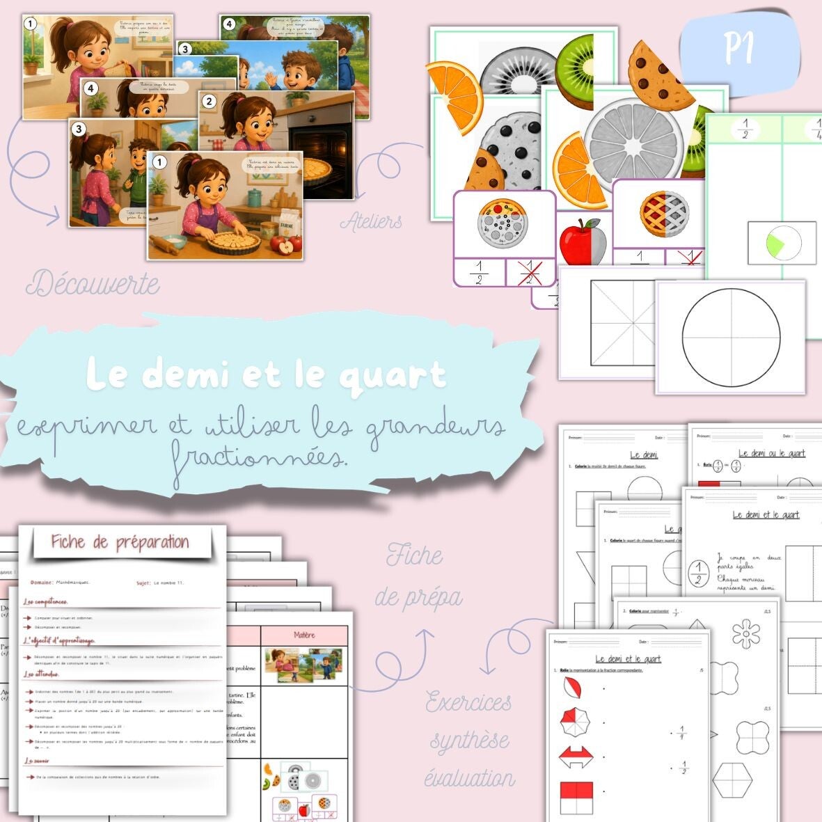 Le demi et le quart