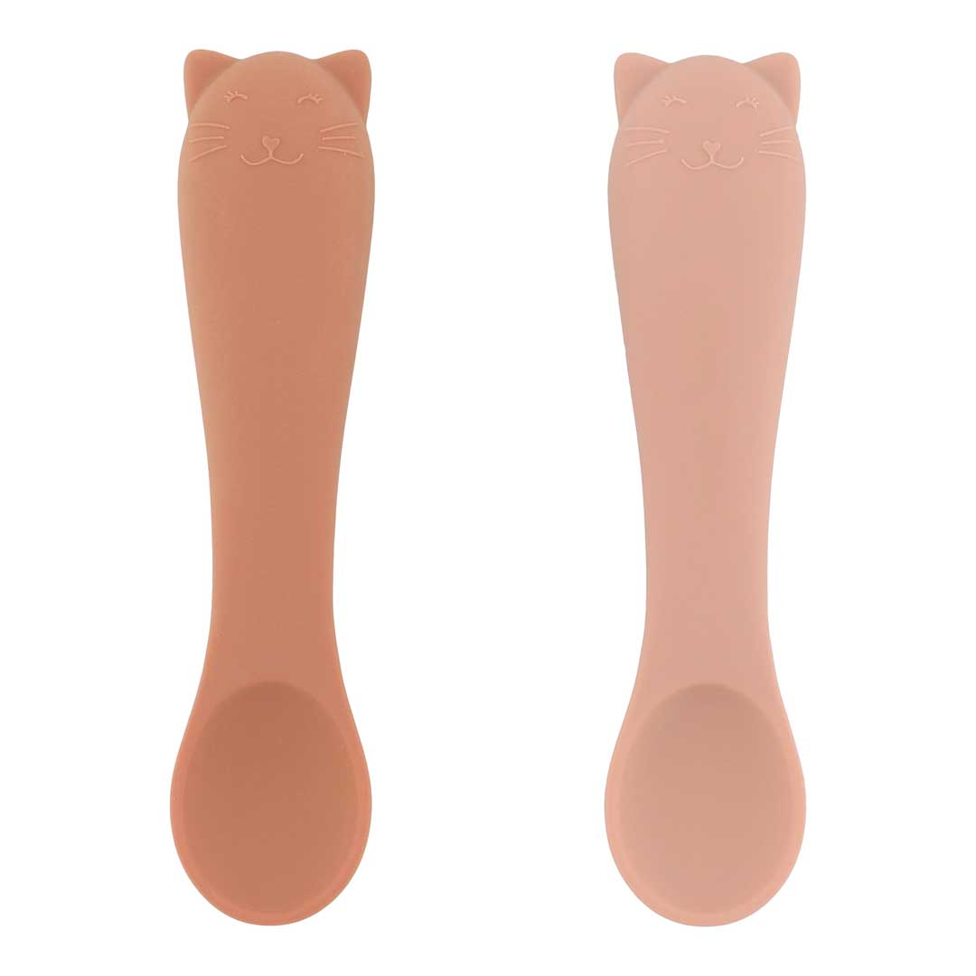 Premières cuillères pour bébé, lot de 2 - Mme Chat