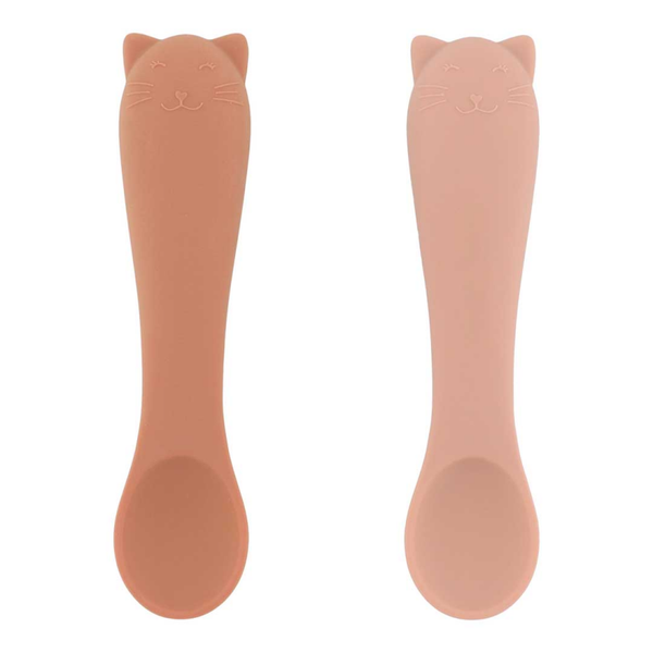 Premières cuillères pour bébé, lot de 2 - Mme Chat