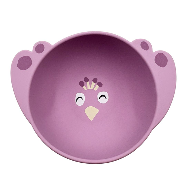 Bol en silicone à ventouse - Mme Paon