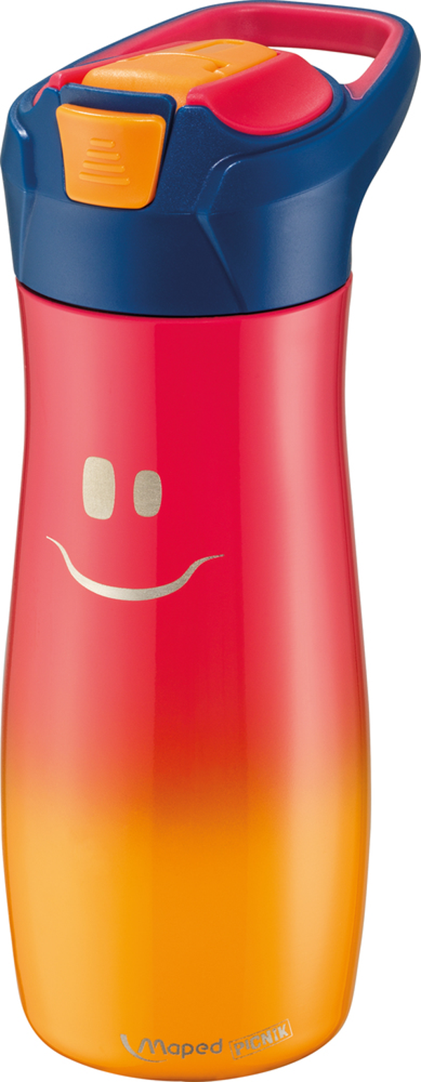 Gourde inox pour enfant – Anti goutte, avec paille