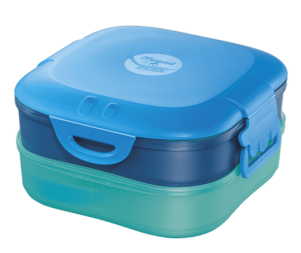 Lunch box bleue enfant 3 en 1
