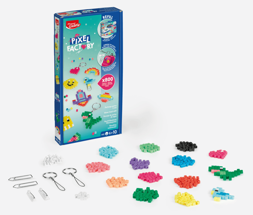 Vytung Lot de 3 600 perles de recharge sans fer pour débutants 24 couleurs