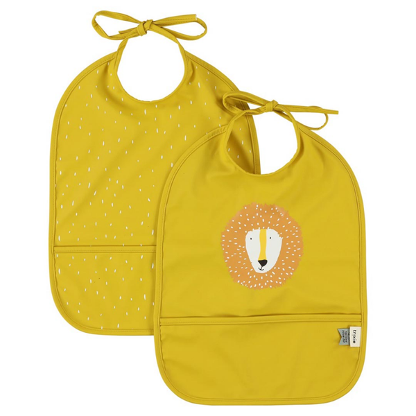 Lot de 2 bavoirs imperméables - Monsieur Lion