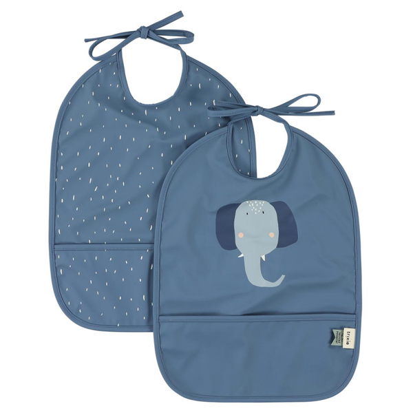 Lot de 2 bavoirs imperméables - Mme Éléphant