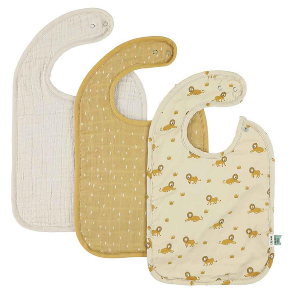 Lot de 3 bavoirs assortis - Lion vif