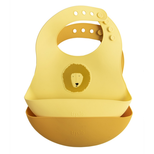 Bavoirs en silicone, lot de 2 - Monsieur Lion