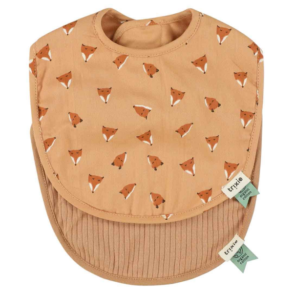 Bavoirs pour nouveau-né, lot de 2 - Taille S - Renard féroce